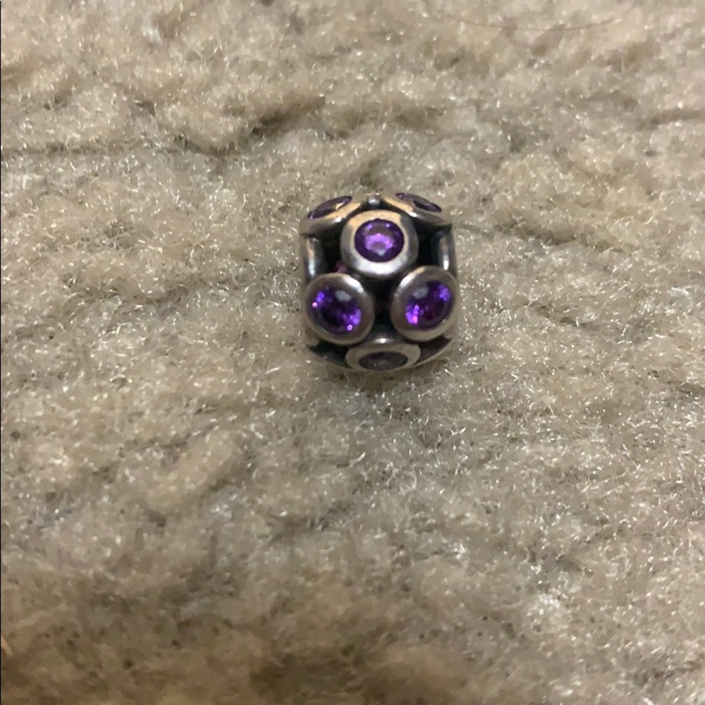 Purple Diamond Pandora Charm